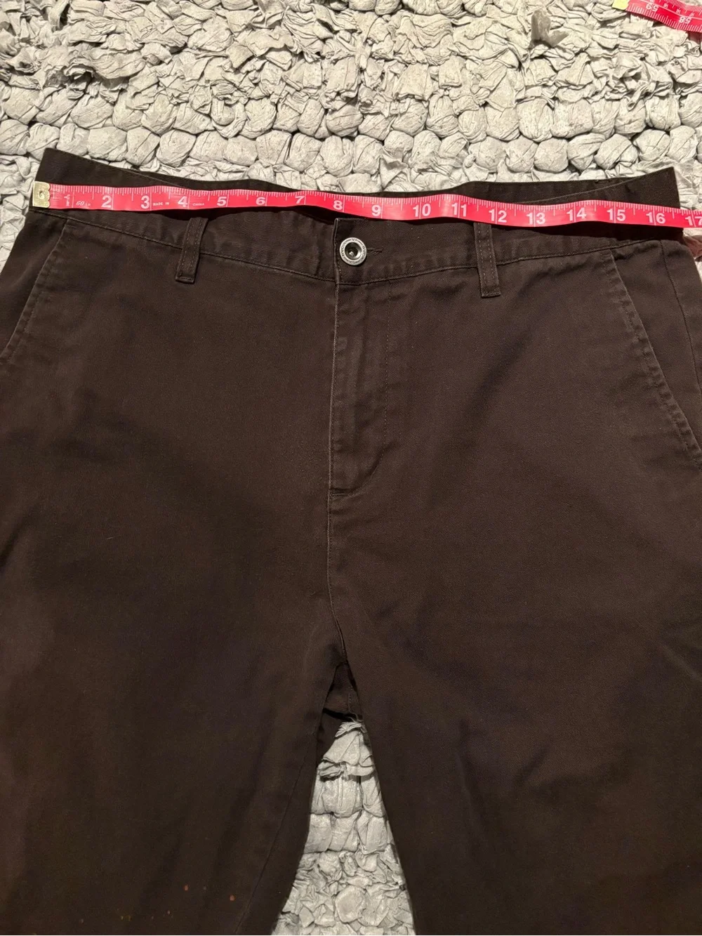 Men's Brown RVCA Skater Raw Hem Shorts